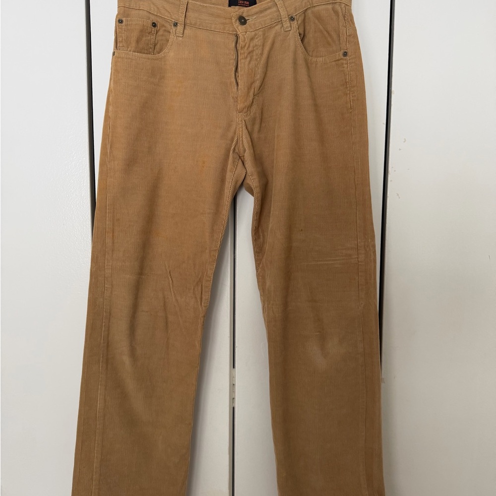 Zara Men's Brown Corduroy Pants
